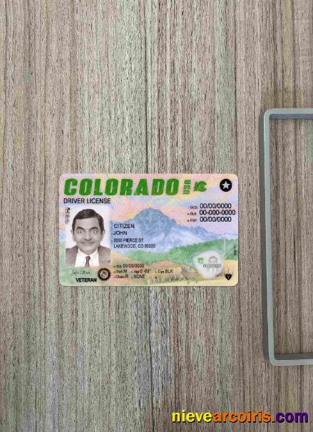 USA Colorado driving license 2022-present photolook